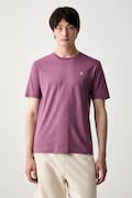 Marc O'Polo T-shirt basic męski bawełniany różowy 5000009405