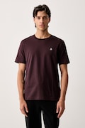 Marc O'Polo basic tričko pánské bavlněné burgundské 5000009405