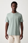 Marc O'Polo T-shirt basic męski bawełniany zielony 5000009405