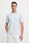 Marc O'Polo t-shirt bawełniany męski kolor niebieski gładki M23217651204