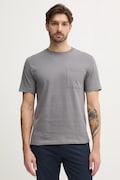 United Colors of Benetton tricou din bumbac barbati, culoarea gri, neted, 3BL0U10A8