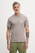 Armani Exchange tričko pánske bavlnené hnedé XM000365 AF12308