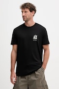 Armani Exchange t-shirt bawełniany męski kolor czarny z aplikacją XM000365 AF12308