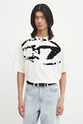 Diesel t-shirt bawełniany T-BOXT-N14 męski kolor beżowy wzorzysty A13049.0DQAU