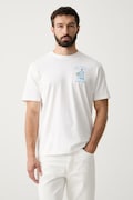 MC2 Saint Barth T-shirt ανδρικό βαμβακερό λευκό POT0001