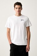 G-Star T-shirt damski bawełniany Script r t biały D31079-C812
