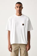 Levi's tričko pánské bavlněné SS WORKWEAR PKT bílé 008AB