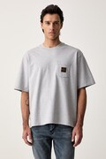 Levi's majica za muškarce od pamuka SS WORKWEAR PKT siva 008AB