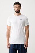 Palm Angels T-shirt męski z bawełną biały PLA1UMBTS01SI