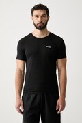 Palm Angels T-shirt męski z bawełną czarny PLA1UMBTS01SI