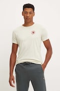 Fjallraven tricou 1960 Logo T-shirt barbati, culoarea bej, cu imprimeu, F87313.113