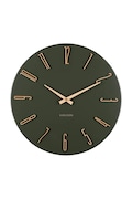 Настінний годинник Karlsson Esmerado 40 cm колір зелений