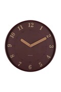 Nástenné hodiny Karlsson Amena 40 cm bordová farba