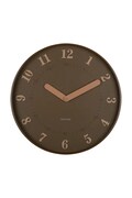 Nástenné hodiny Karlsson Amena 40 cm hnedá farba