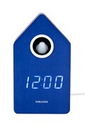 Karlsson budzik z kukułką Cuckoo LED 16 cm kolor granatowy