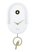 Karlsson zegar ścienny z kukułką Tweet 42 cm kolor biały