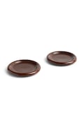 HAY set di piatti per snack in terracotta 2,4 x 18 x 18 cm AC459-A668-AI60-02TO