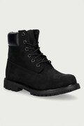 Gležnjače Timberland Premium Boot 6" za žene, boja: crna, ravni potplat, 8658A-BLACK