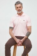 Lacoste polo bawełniane kolor różowy