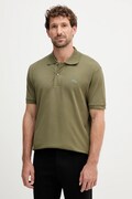 Bavlněné polo tričko Lacoste zelená barva