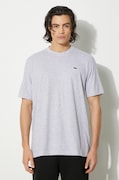 Lacoste t-shirt men’s gray color smooth