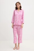 Памучна пижама Lauren Ralph Lauren в тъмносиньо от памук I819702