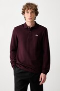 Lacoste longsleeve męski bawełniany czarny L1312