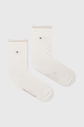 Ponožky Tommy Hilfiger 2-pack dámské, bílá barva, 371221.