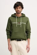 Tommy Hilfiger bluza męska kolor zielony z kapturem MW0MW11599