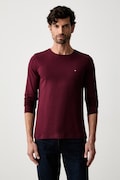 Tommy Hilfiger hosszúujjú férfi pamut burgundia MW0MW10804