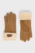 UGG Rękawiczki zamszowe damskie kolor brązowy
