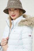 Tommy Jeans kurtka puchowa damska kolor niebieski zimowa DW0DW08588