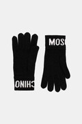 Вълнени ръкавици Moschino в черно