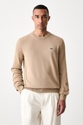 Lacoste sweter męski bawełniany brązowy AH1985