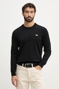 Lacoste sweter bawełniany kolor czarny AH1985
