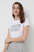 Pamučna majica Armani Exchange za žene, boja: bijela, 8NYTDL YJ73Z