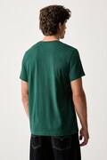 Tommy Hilfiger tricou pentru bărbați din bumbac verde MW0MW11797
