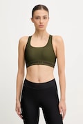 Under Armour biustonosz sportowy Crossback kolor zielony gładki 1361034