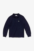Lacoste longsleeve bawełniany dziecięcy kolor granatowy gładki PJ8915