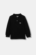 Lacoste longsleeve bawełniany dziecięcy kolor czarny gładki PJ8915