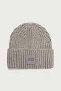 UGG czapka beanie damska z dodatkiem wełny szara 20061