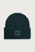 UGG czapka beanie damska z dodatkiem wełny zielona 20061