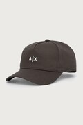 Armani Exchange czapka z daszkiem męska bawełniana szara 954112 CC571