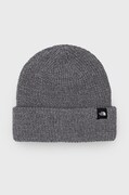 The North Face Czapka kolor szary z grubej dzianiny