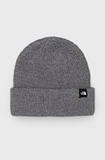 The North Face Czapka kolor szary z grubej dzianiny