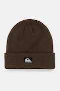 Quiksilver caciula culoarea verde, din tricot gros