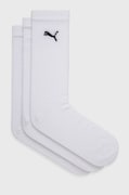 Ponožky Puma (3-pak) Sport Crew biela farba, 907940