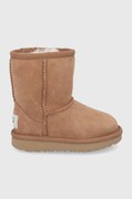 UGG Śniegowce zamszowe dziecięce T CLASSIC II kolor brązowy 1017703T