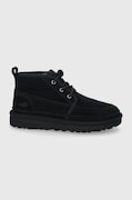 Semišové topánky UGG Neumel Moc pánske, čierna farba