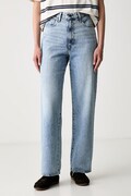 Levi's jeansy straight damskie HIGH WAISTED STRAIGHT niebieskie A0092-0002